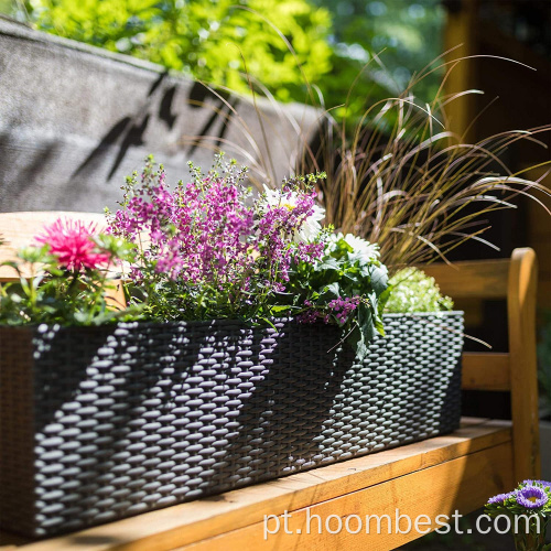 Caixa-palete de plantio de flores para varanda de quintal